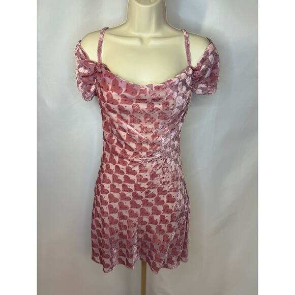 Sugar Thrills Misunderstood Muse Velvet Heart Dress - Size XS - Picture 1 of 12